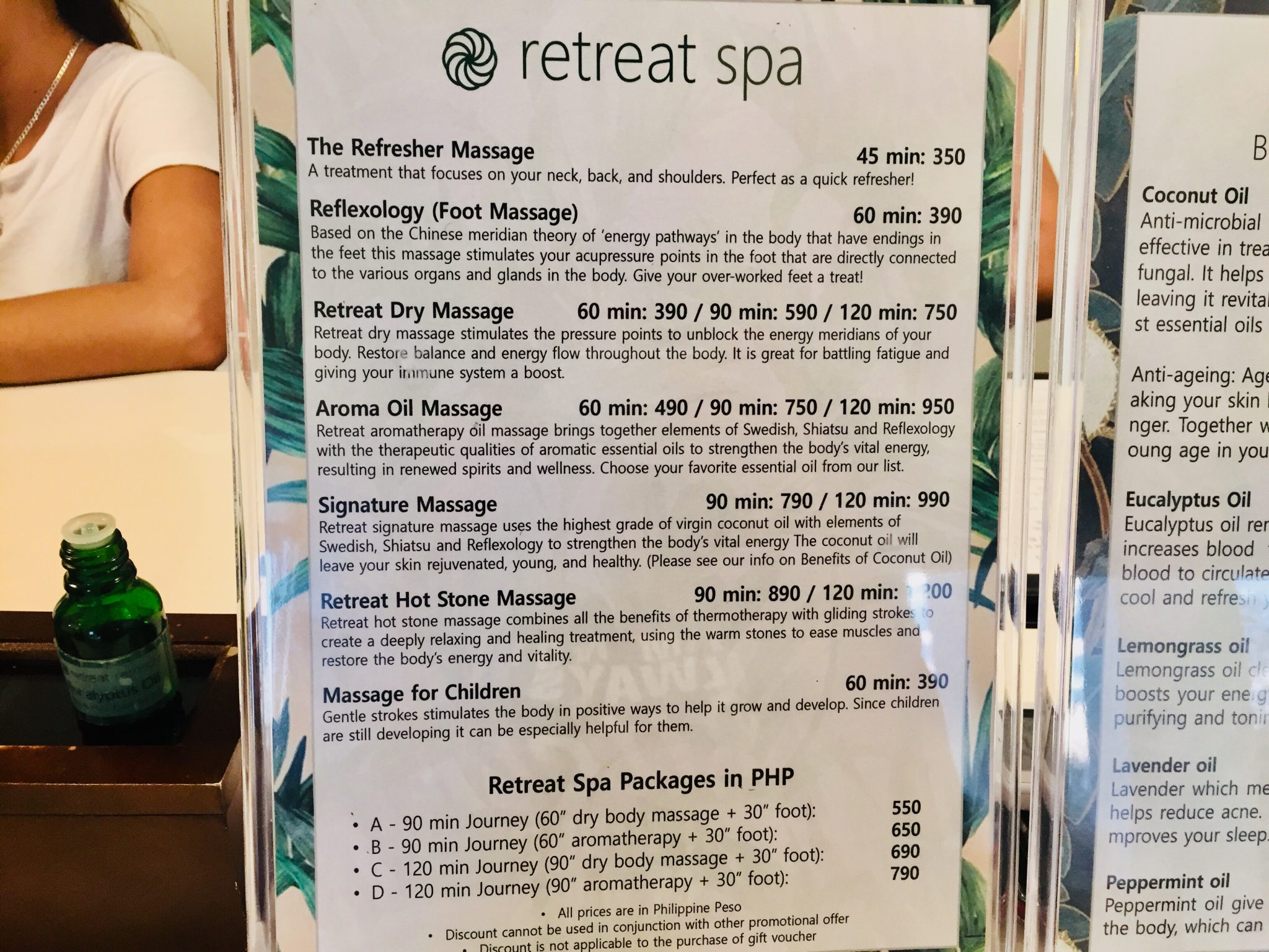 リトリートスパ/Retreat Spa in Mactan New Town,セブ島